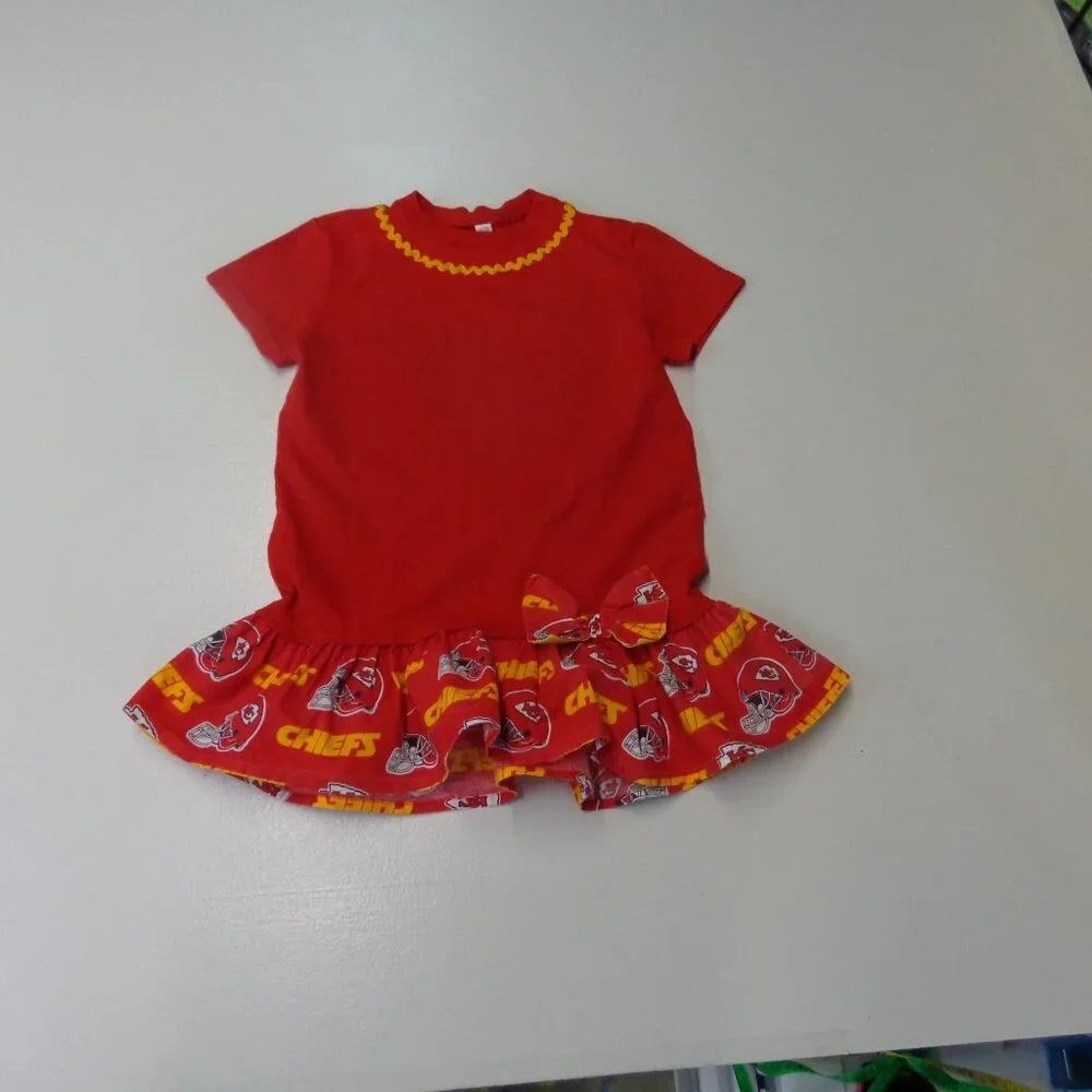 Rabbit Skins Tee Size 7 Hand Made Chiefs Cheerleader Suit